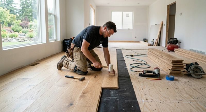 Hickory Floor Installation in Plainfield, IL