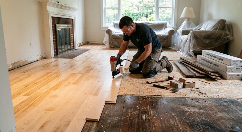 Maple Flooring Installation in Kendall County, IL