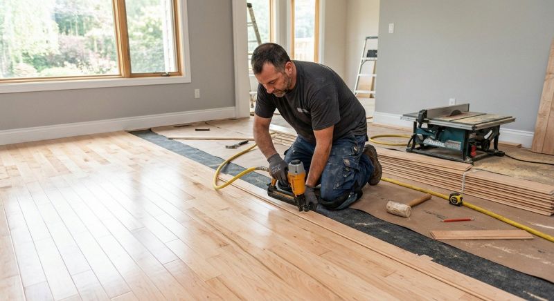 Maple Flooring Installation in Newark, IL