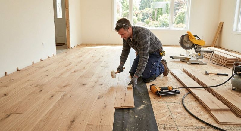 Oak Floor Installation in Bartlett, IL
