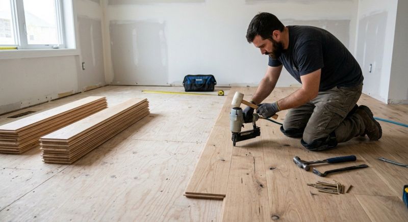 Oak Floor Installation in Lockport, IL