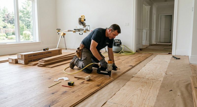 Oak Floor Installation in Midlothian, IL