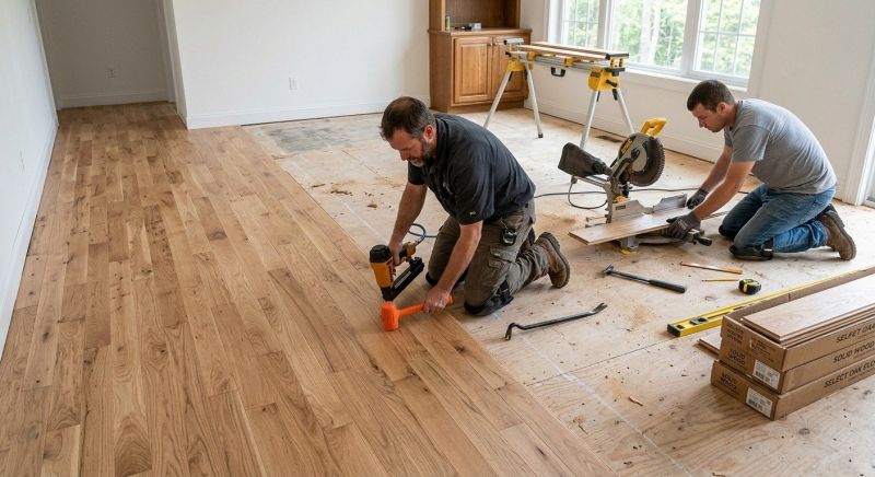 Oak Floor Installation in Naperville, IL