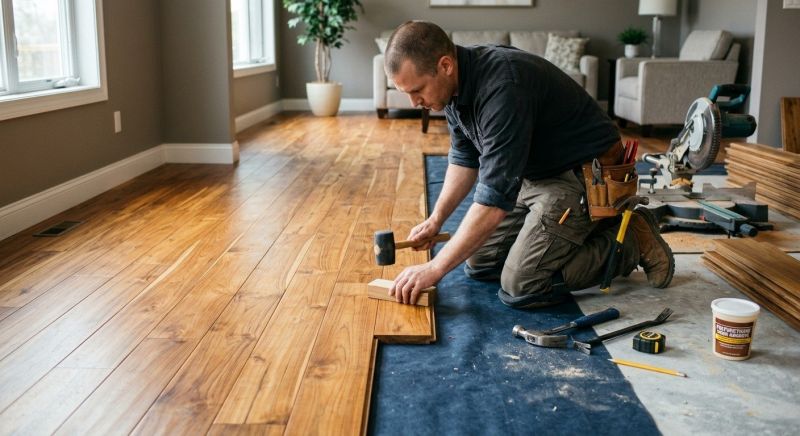 Teak Flooring Installation in Plainfield, IL